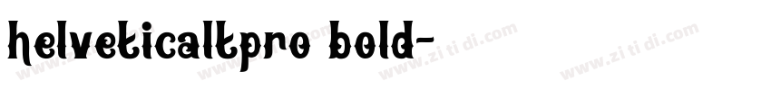helveticaltpro bold字体转换